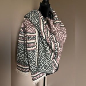 Anthropology Feathers Oversized shawl